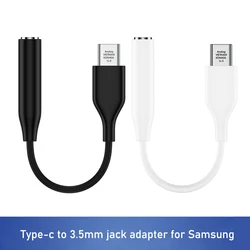 Usb Type C 3.5 Mm Earphone Jack Adapter Audio Converter For Samsung Galaxy S25 Plus S25FE Tab S11 Ultra S10 Lite F56 M56 A56 A36