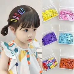 30Pcs/Set Children Hair Accessories Basic BB Hair Clip Mini Small 3cm Rectangular Hairpin Baby Side Head Barrette Girls Headwear