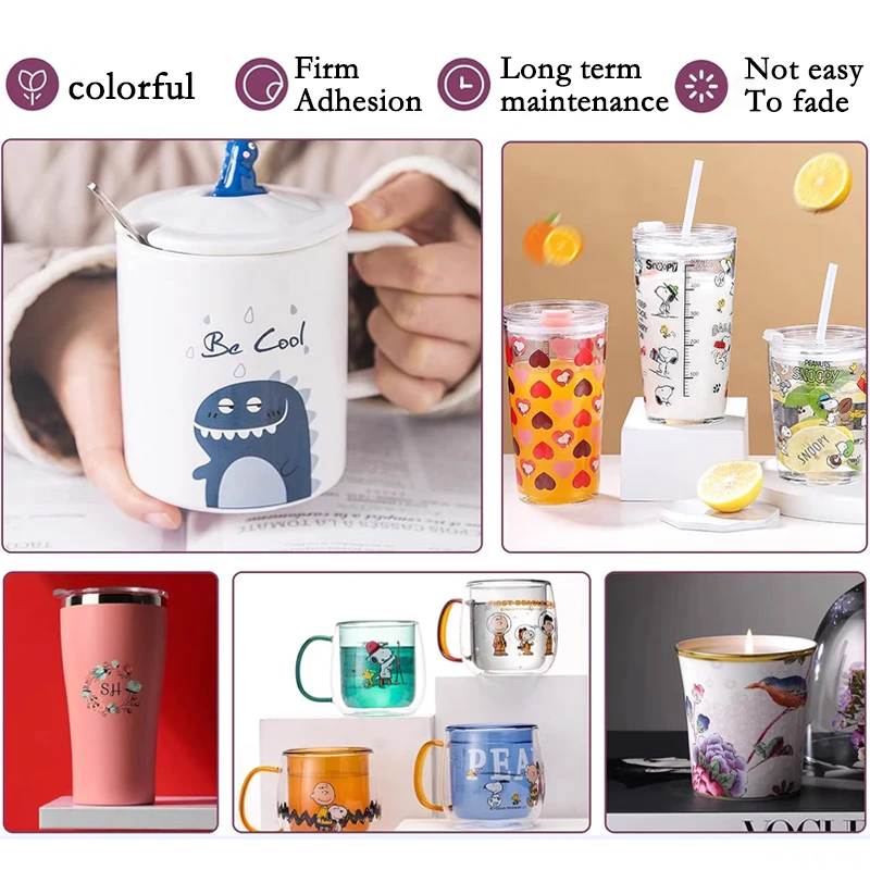 A4 10/20Pcs Laser Waterslide Decal Transfer Paper White &Transparent For DIY Mugs Procelain Phone Case Glass Metal Crystal Wood.