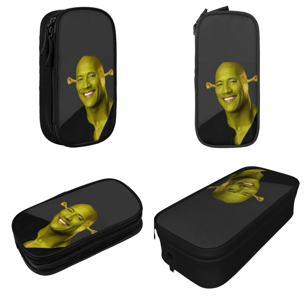 Dwayne The Shreks Johnson Pencil Cases Fashion Pen Bag Student Big Capacity Students School Zipper Pencil Box