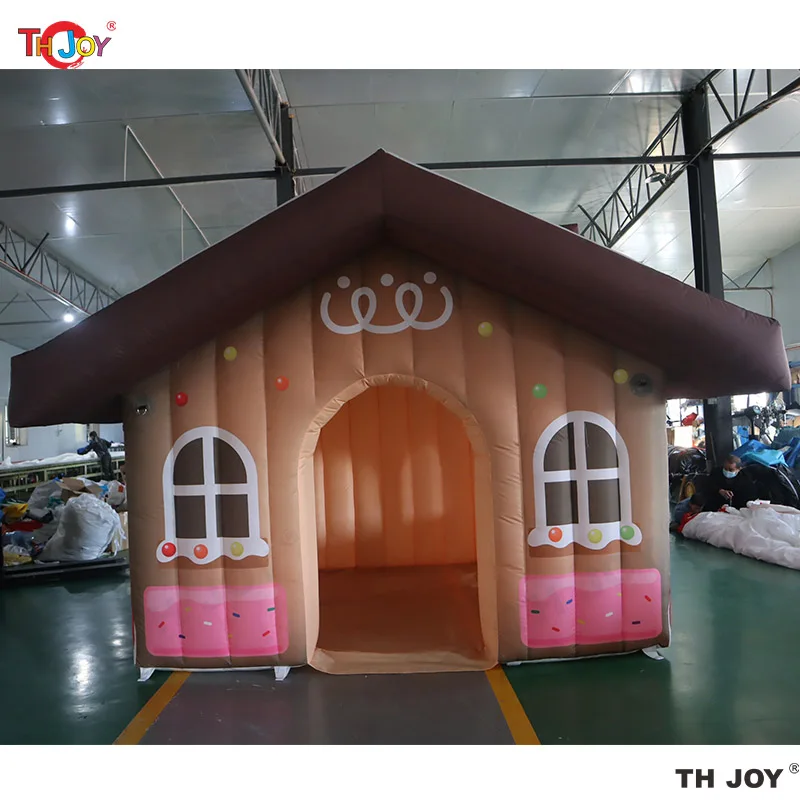 Tienda inflable de la cabina de la casa de Navidad de la gruta de Santa del invierno del nuevo diseño