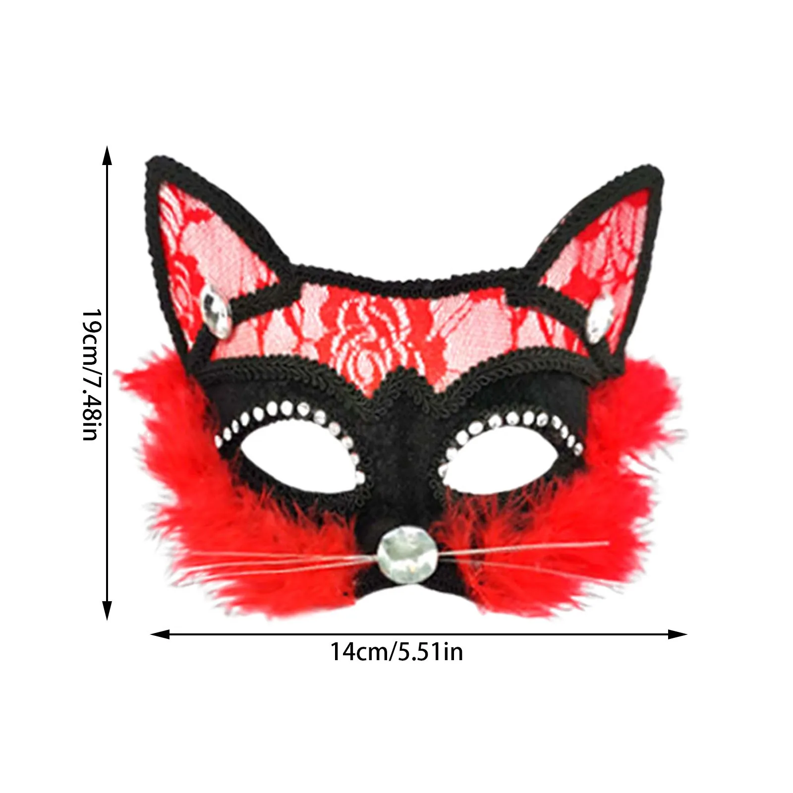 Halloween Cosplay Fox Mask Lace Sexy Eye Mask Animal Mask Half Face Erotic Lace Cat Mask Women Sex Toys For Couple