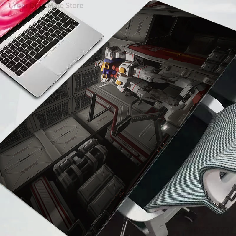 

Mouse Pad Anime Gamer Gaming Accessories Varmilo Mobile Suit Gundam Keyboard PC Computer Desk Mat XXL Carpet Mousepad