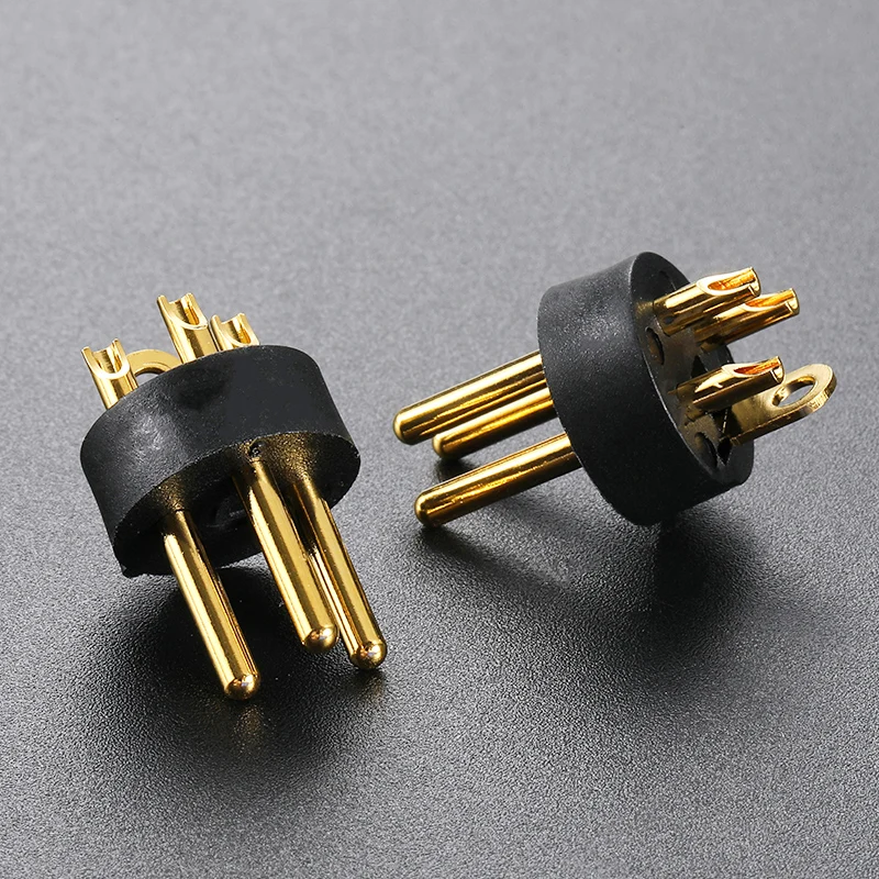 2-100Pcs REAN 3-Core XLR RCX3M-Comp-002-1 High End Pure Copper Gold-Plated Plug-In 3 Pin XLR Microphone Speaker Audio Adapter ﻿