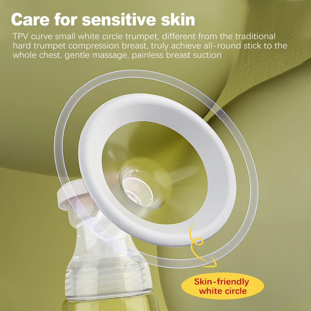 مضخة الثدي الكهربائية المريحة المزدوجة للتدليك مجموعة الحليب الذكية هادئة مثالية للأمهات الجدد