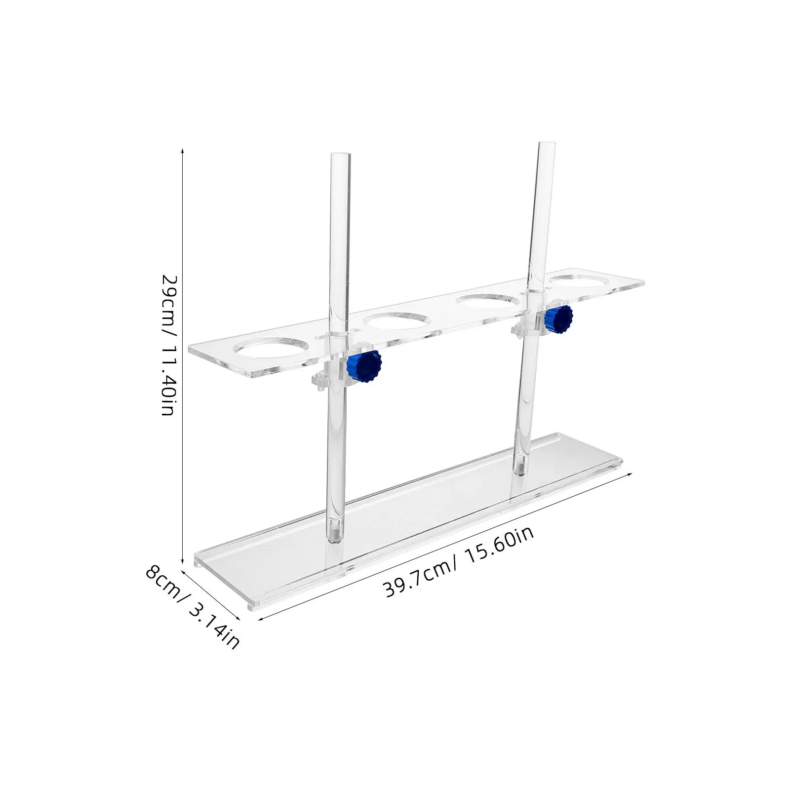 4-Hole Adjustable Height Funnel Stand Stable Laboratory Rack Holder for Chemistry Biology Use Funnel Stand Laboratory Supplies view 6