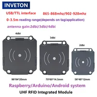 YRM100 Module UHF RFID reader Module USB Writer TTL 1-5.5dbi Antenna Integrated RFID Card Reader Writer Access Control System 6