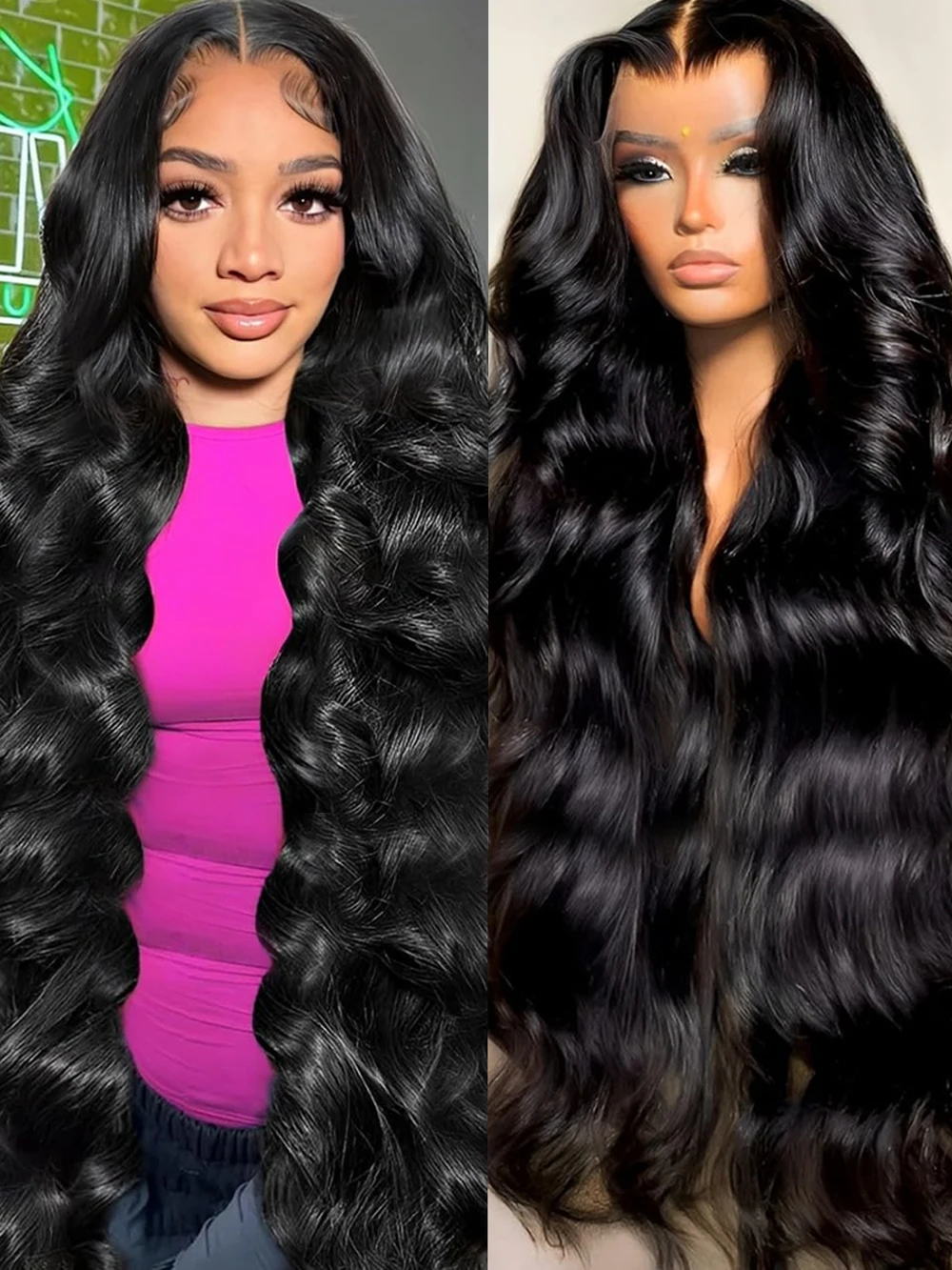 

13x6 HD Lace Wig Human Hair Body Wave Transparent Lace Frontal Wigs 36 46 Inch Loose Wave Lace Front Wig Brazilian Lace Wigs