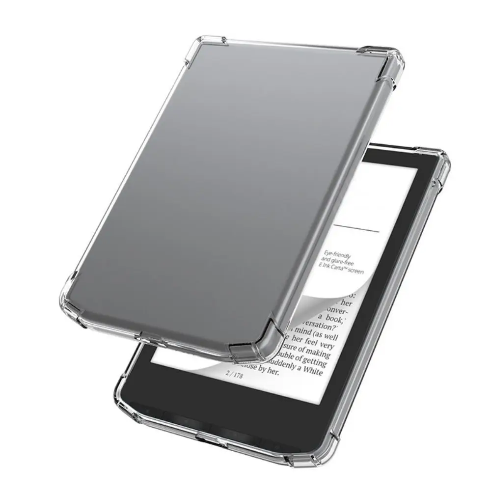Transparent eReader Case Shockproof TPU Back Cover for PocketBook 616/617/618/628/632/633/629/634/700/InkPad 4//InkPad Color 2/3