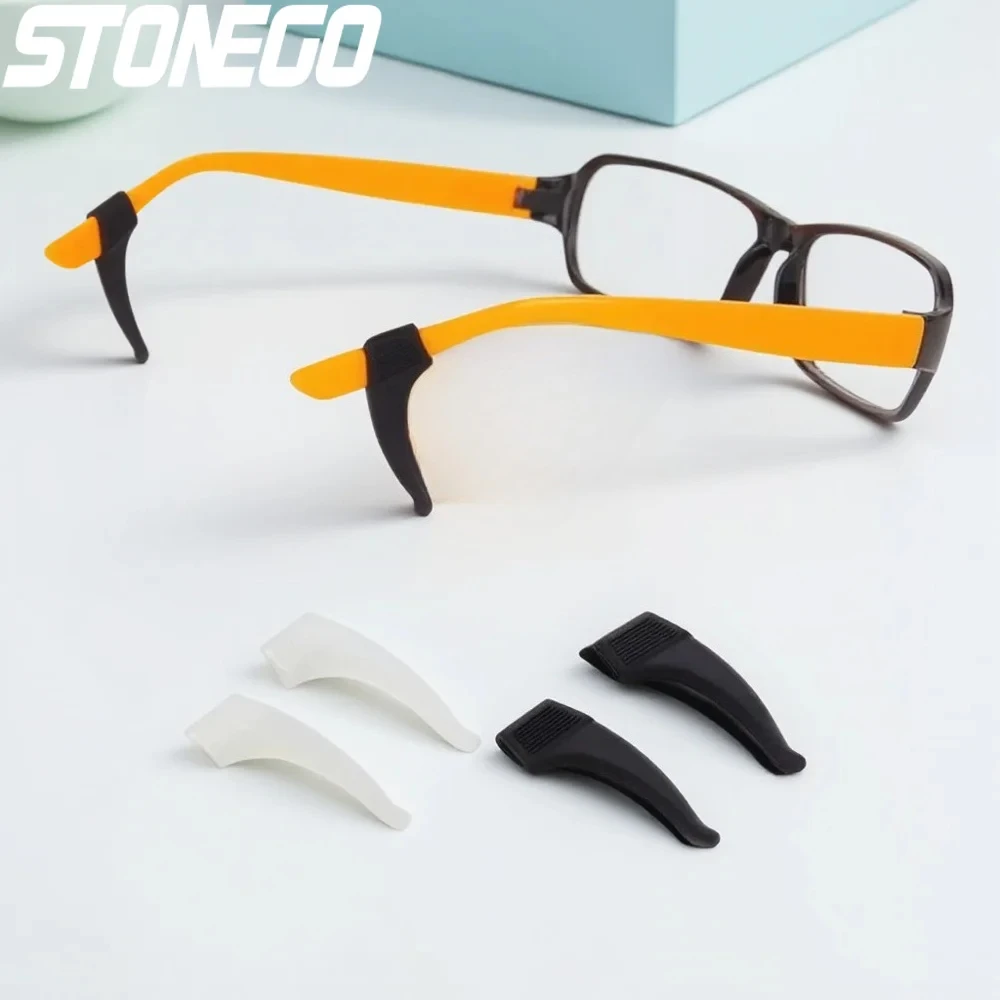 5 Pairs Silicone Glasses Ear Hooks Anti Slip Temple Holder Eyeglasses Repair Tool Accessories