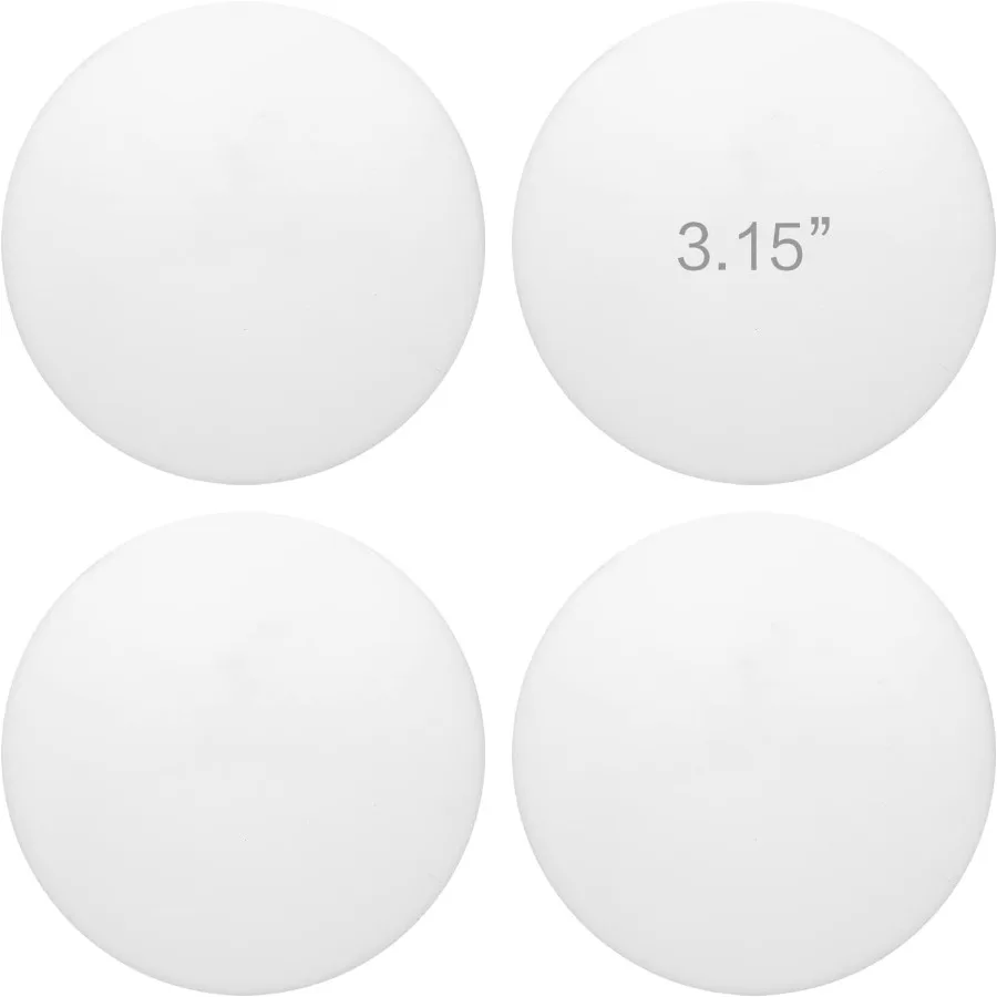 3.15 "protetor de parede de batente de porta 4 peças branco macio silicone maçaneta da porta buffers mudo e à prova de choque protetor de parede com auto-adhe