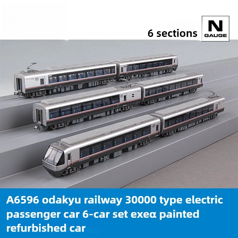 

N-type 1/160 Train Model A6596 Odakyu Railway 30000 Series Electric Passenger Car 6-car Livery Train Set Boy's Toy Gift