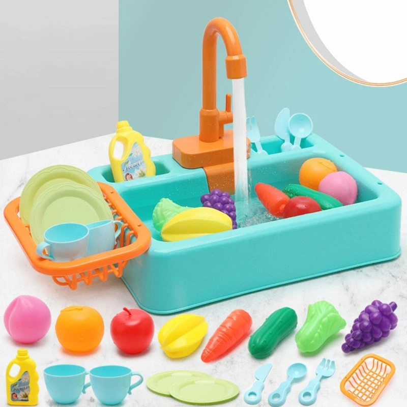 Sink Toy Dishwasher Playing Toy With Running Water Dish Wash Toy Kitchen Toy