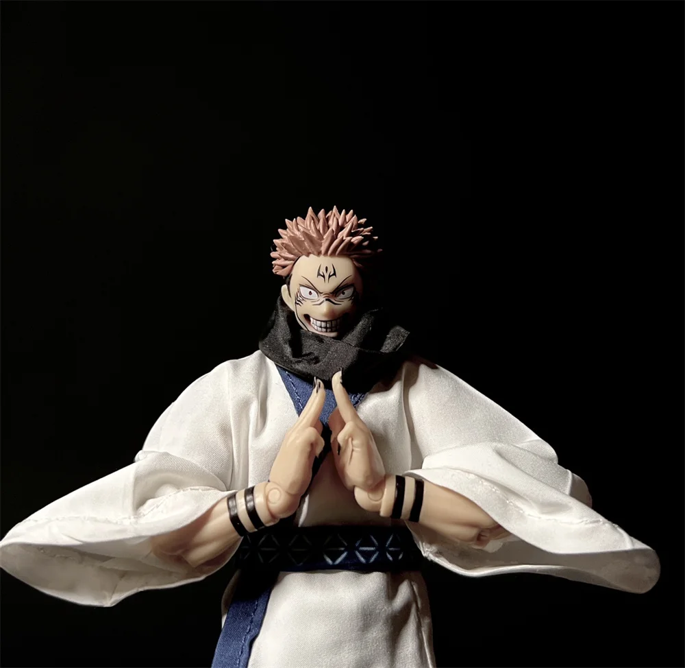 【Wysokiej jakości] SHF 1/12 Scale Jujutsu Kaisen Ryomen Sukuna biały szlafrok akcesoria do 6 "figurki figurki modelu ciała (tylko ubrania)