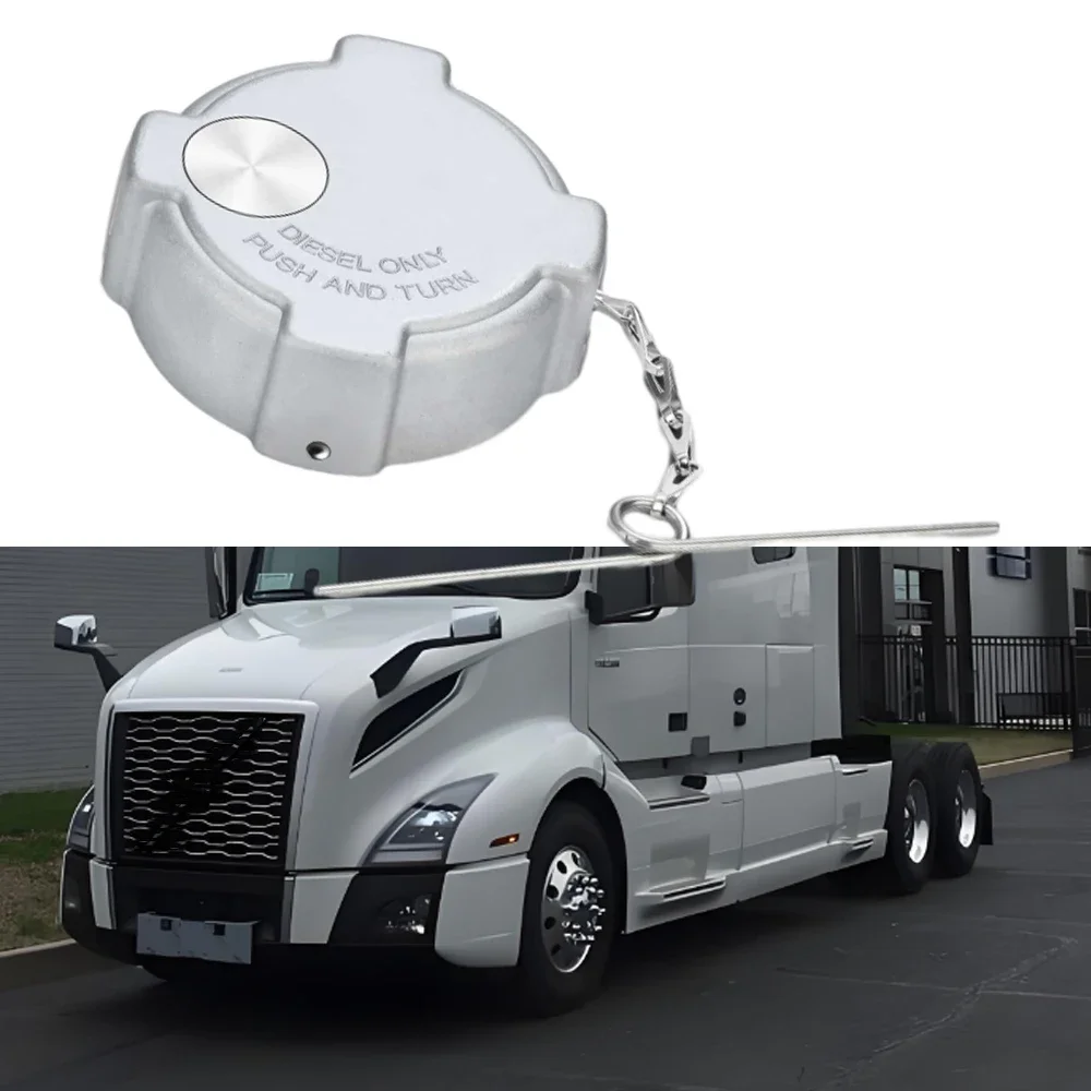 

For Freightliner Cascadia Columbia Century Coronado M2-112 Locking Diesel Fuel Cap Cover Aluminum 03-37017-002 0334466002