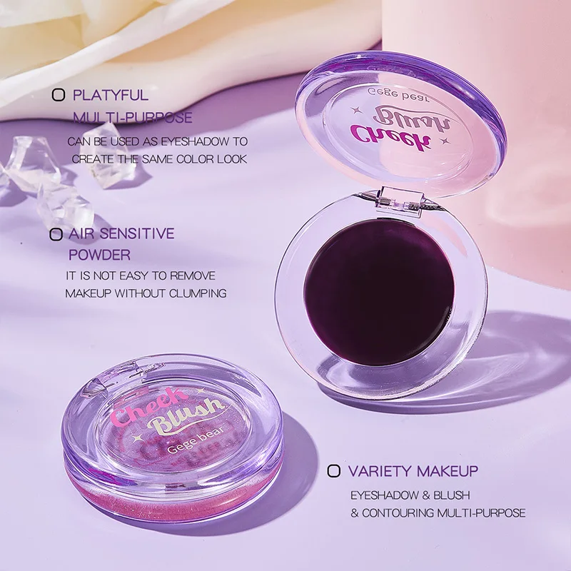 Gogo Bear crema idratante per fard in cristallo trasparente migliora naturalmente il colore e crea un'atmosfera tenera