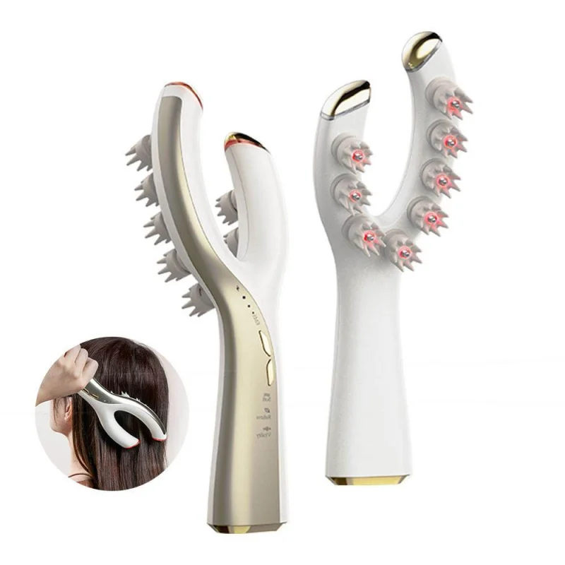 Smart Head Scalp Massager Stress Relax Vibration Electric Scalp Massager Comb