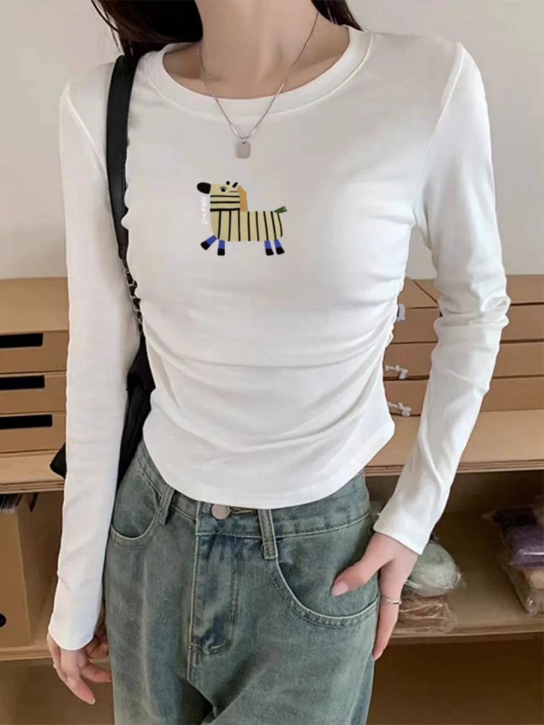 

Women's Slim Fit Long Sve Fce Lined ort Base irt Winter Warm oulder Appropriate Velvet T-irt Commute Sle