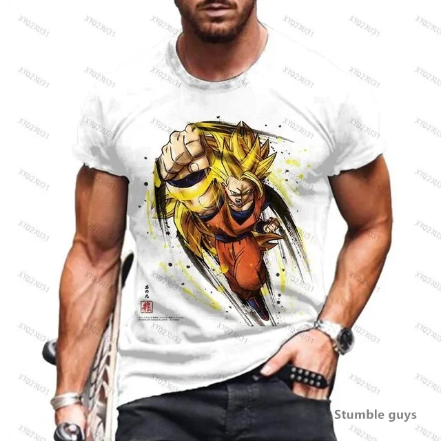 2026 Herren Klassisches Dragon Ball T-Shirt Goku Kakarot Vegeta T-Shirt Super Saiyan Sommer Sport Oberteile