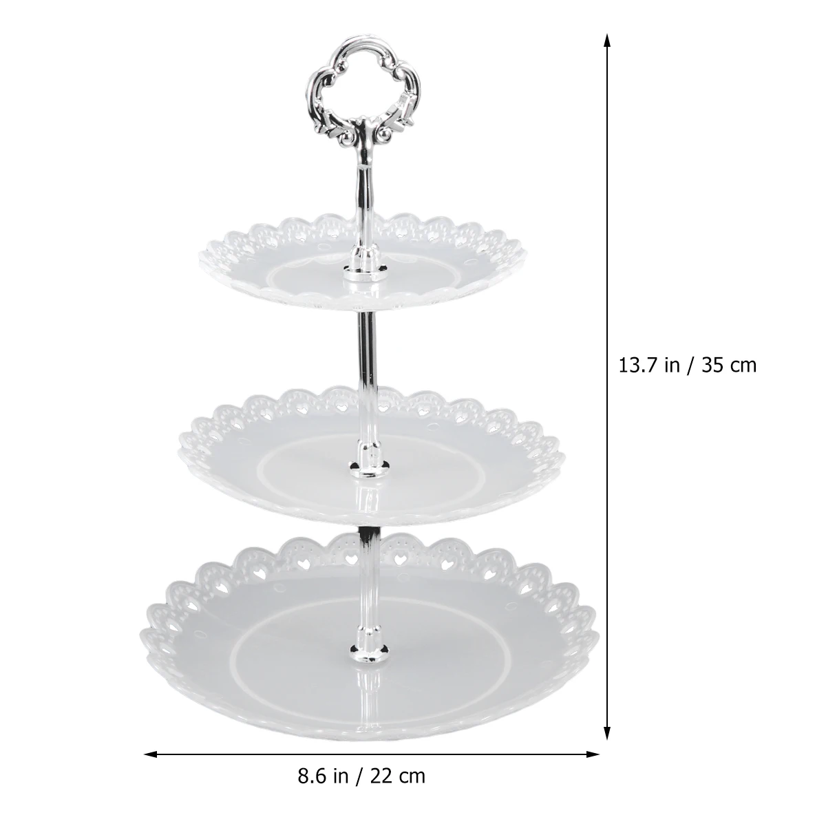 Cake Rack 3-Tier Dessert Stand European Style Multi-Layer Display For Wedding Party Fruit Dessert Transparent