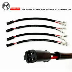 Fit for SUZUKI DL1000 V-Strom GSX-R GSXR 600 750 1000 Motorcycle Turn Signal Marker Wire Adapters Indicator Cable Plug Connector