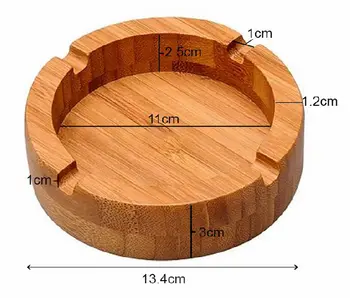(1 kus) Sublimační popelník z bambusu s prázdnou bílou hliníkovou deskou 10 nejlepší prodej velkoobchodní sublimační polotovary - №8