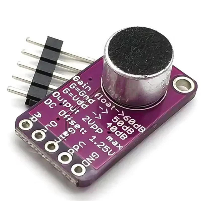 Módulo amplificador de micrófono Y45A-MAX9814, amplificador de sonido de micrófono para proyectos de Audio y sistemas de sonido