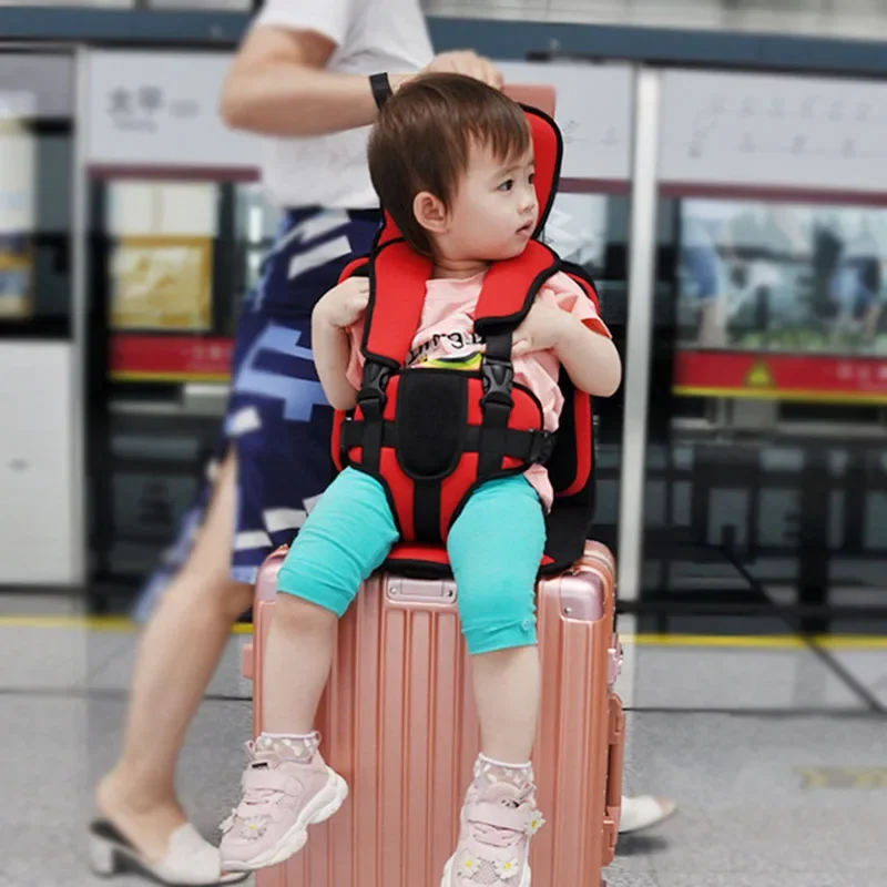 Seat Cushion For Suitcase Dining Chair Baby Car Straps To Child Seat Baby Travel Support Toddler Luggage Seat Safety Accessories