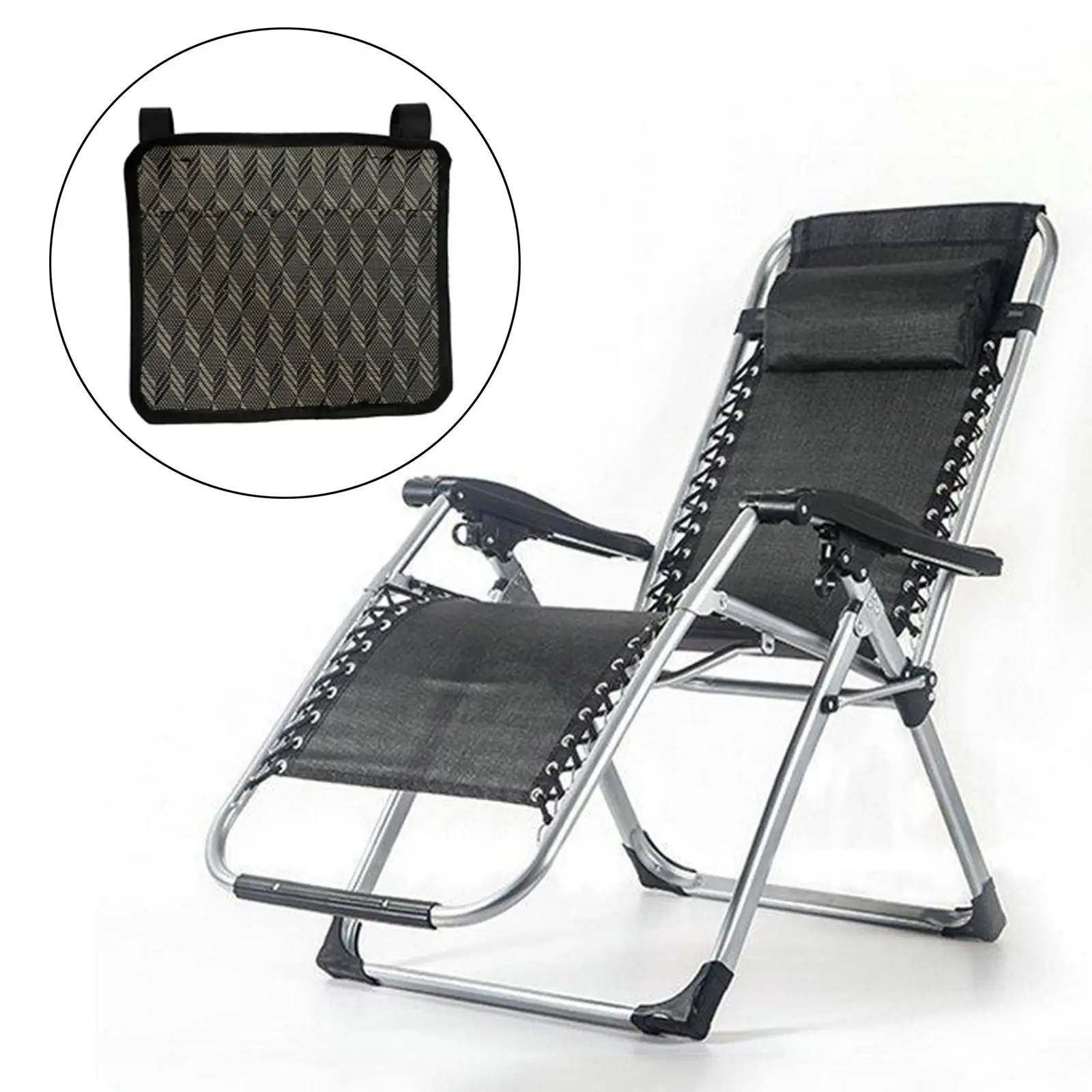 Folding Chair Side Pockets Cloth Pouch Organizer for Outdoor Chair Patio Chair and Camping Chair Folding Trips