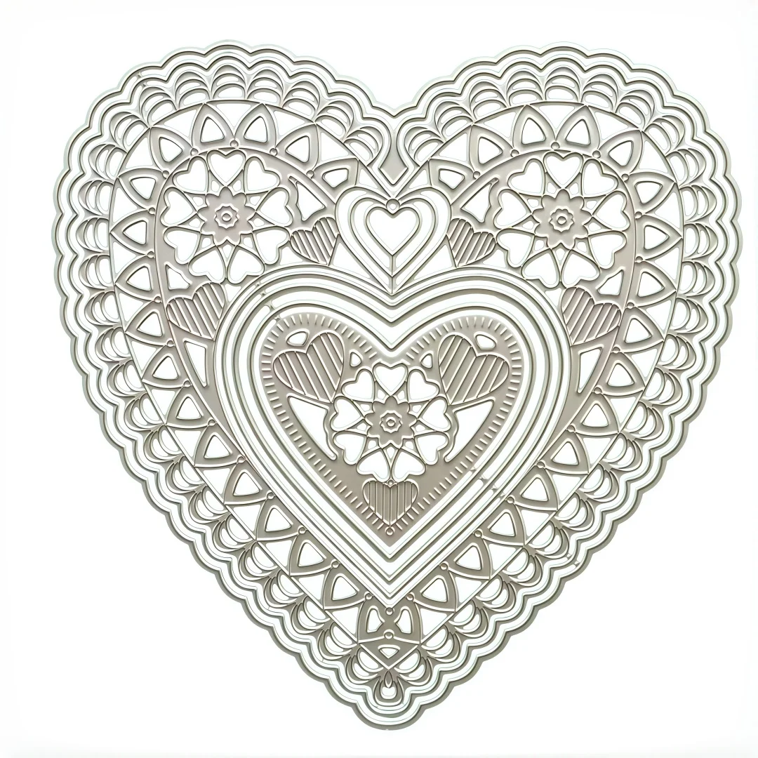 

New Scalloped Petals Hillside Clear Stamps Metal Cutting Dies Stencil For DIY Scrapbook Craft Decoration Template Greeting Card