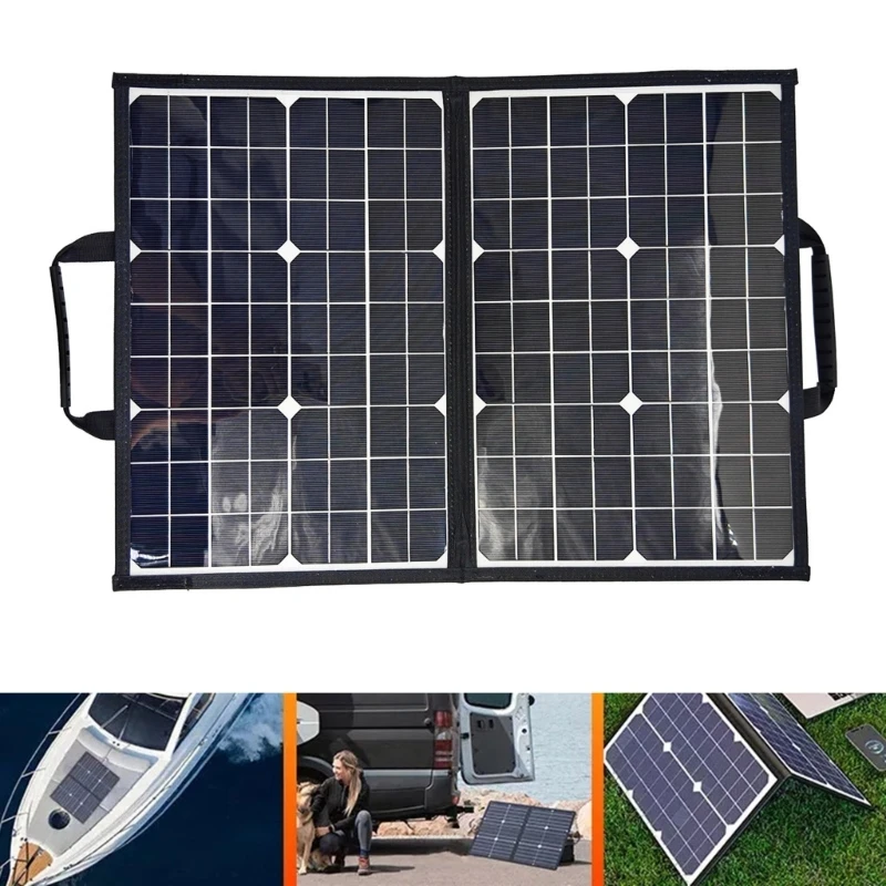 

40W Compacts Folding Solar Panel Charging Device for Backpacking Enduring
