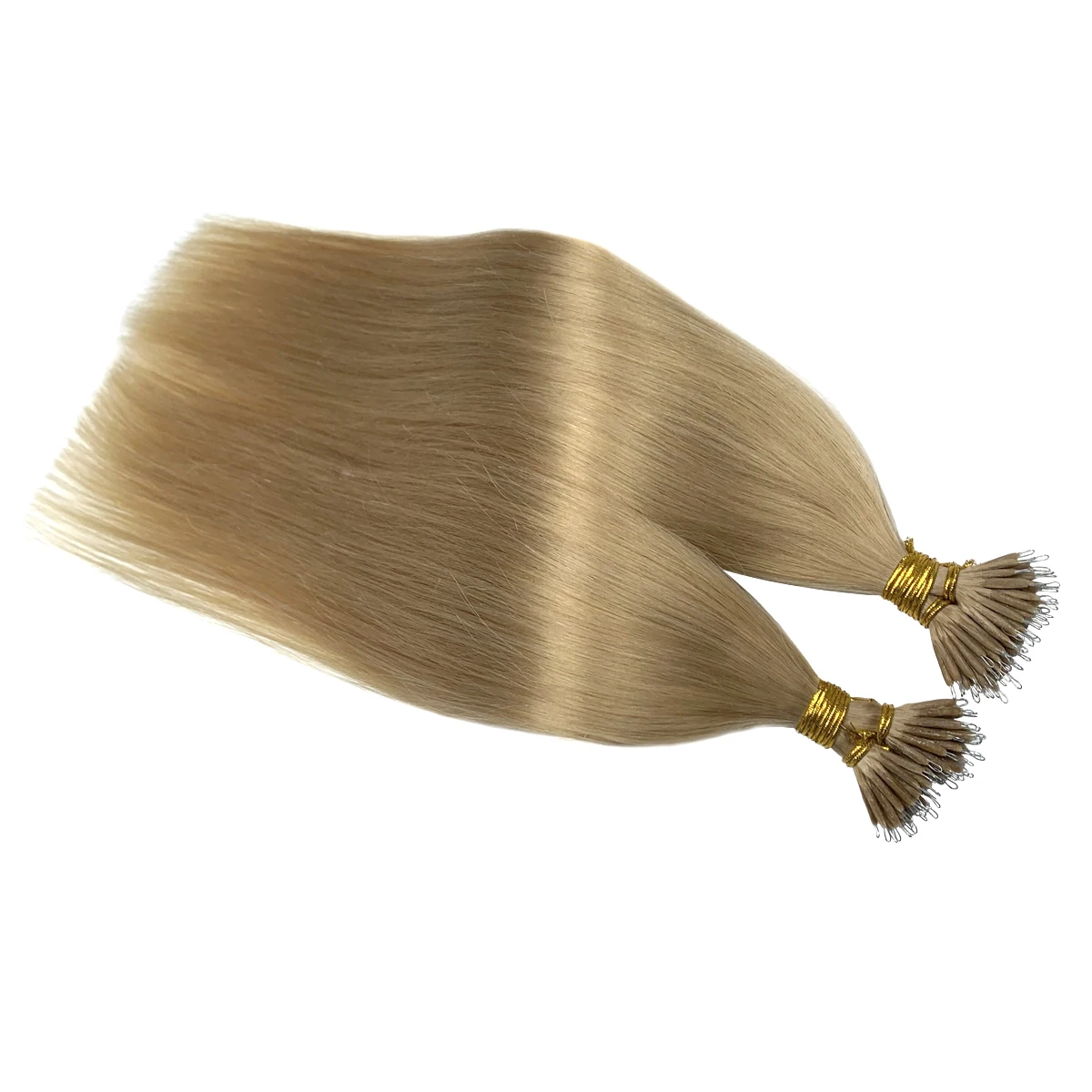 NNHAIR 100% doczepy z ludzkich włosów końcówki włosów Remy Nano pierścionek mikro koraliki włosy naturalne 14 cali-24 cale 0.8 G/S-1.0 G/S 50S