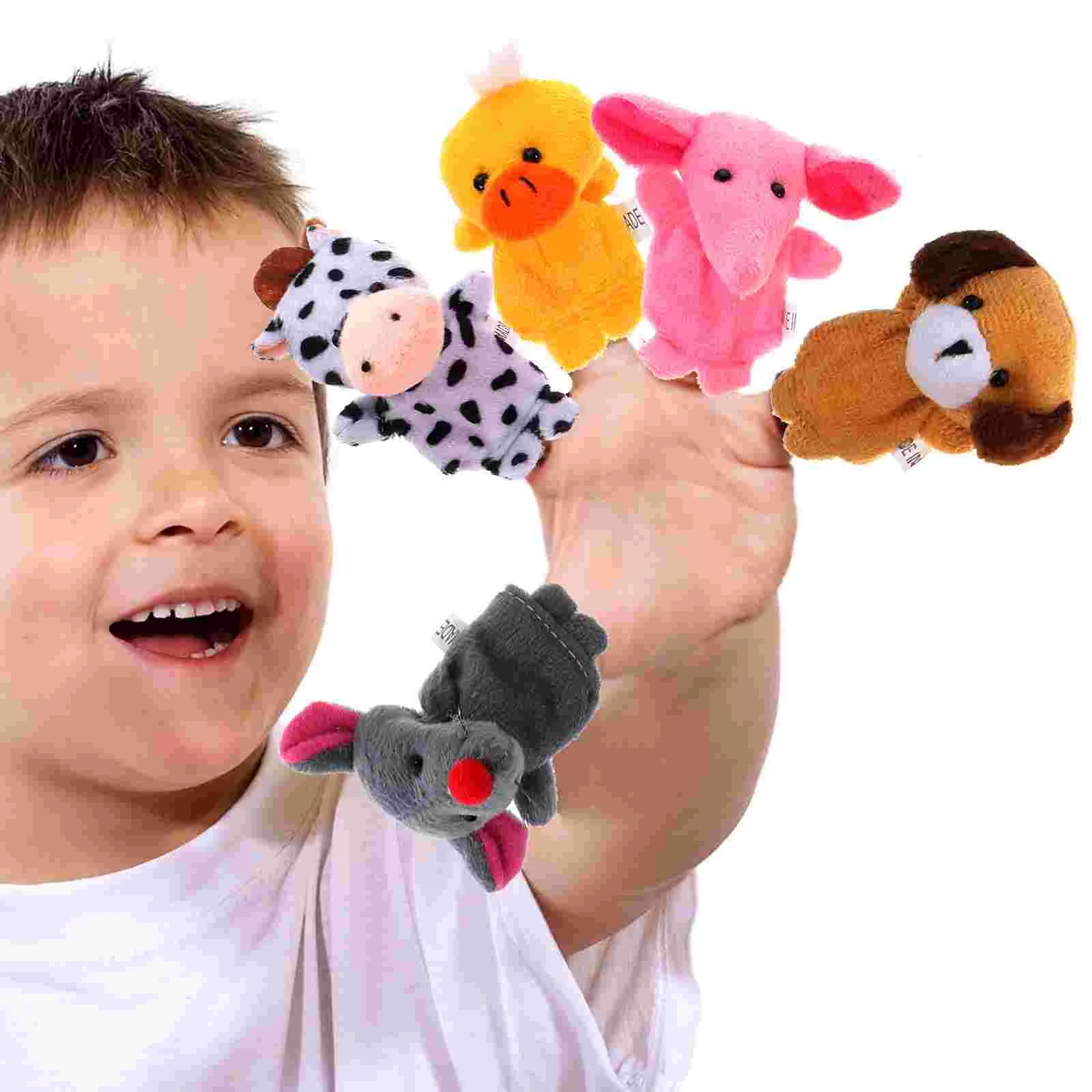 10 Stück Story Time Puppet Lustige Handpuppen Stofftiere Plüsch Fünf-Finger-Tiere erzählen