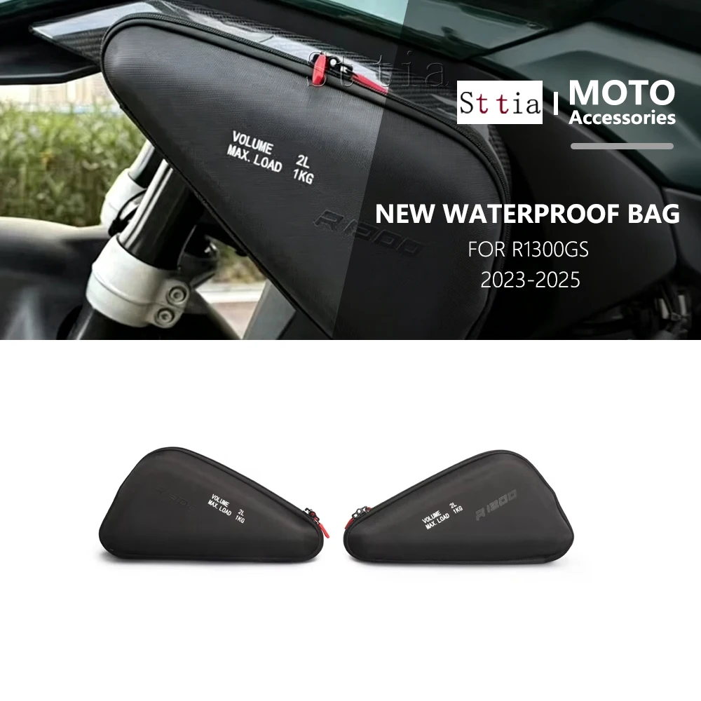 Motorcycle New 2L Radiator Cowl Bags Side Fairing Tool Bag Set For BMW GS1300 R 1300 GS R1300GS Accessories 2023 2024 2025