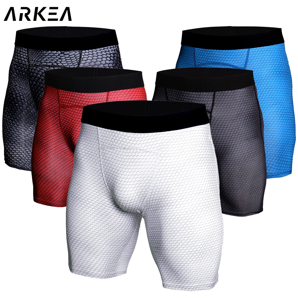 Men sports tights men\'s Shorts Quick dry Fitness Male breathable Elastic Compression shorts Leggins Training Sportswear Shorts