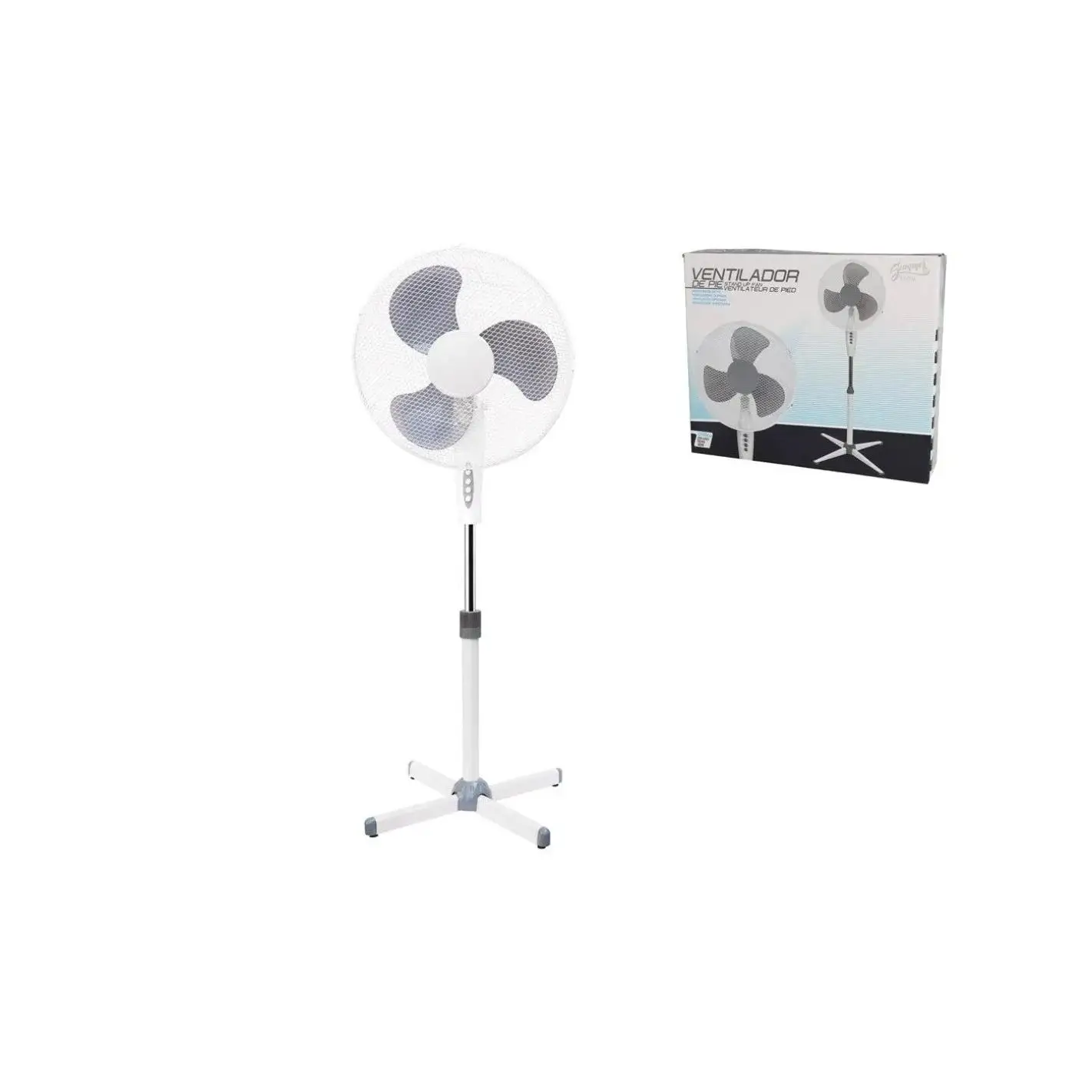Ventilador De Pie 40cm 45W Plástico Y DE TECHO
