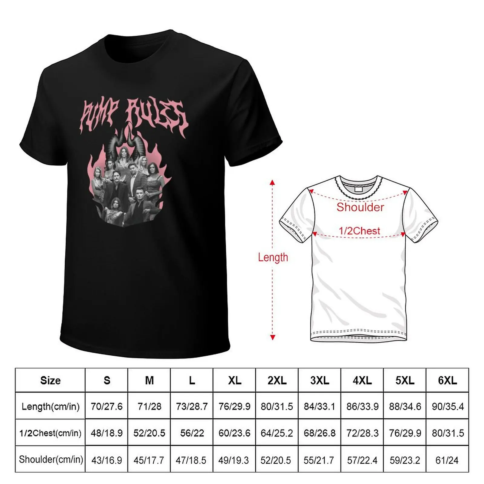 Pump Rules Metal Band T-Shirt Anti-Fade Casual Tee Shirt