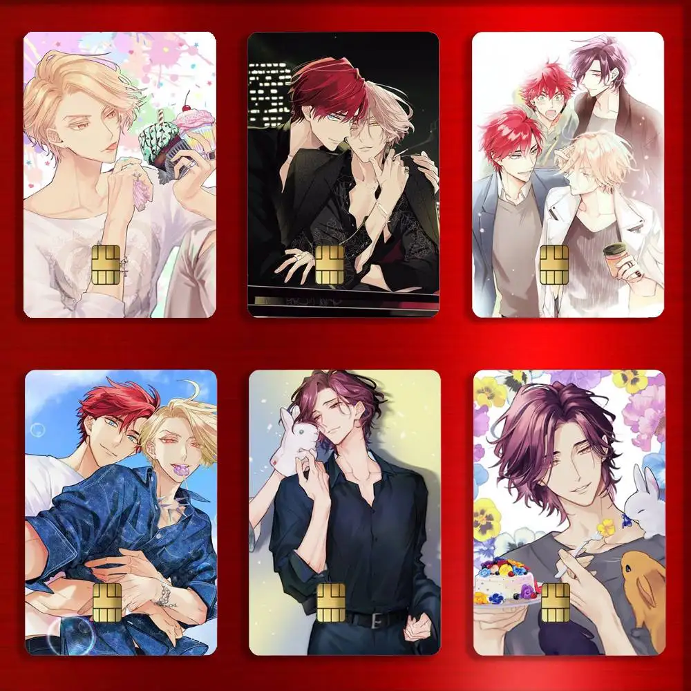 

T-Therapy G-Game R-Restart Comics Card Stickers For Debit Bank Credit Cards Metro Bus Pass Sticker Decoration Cover