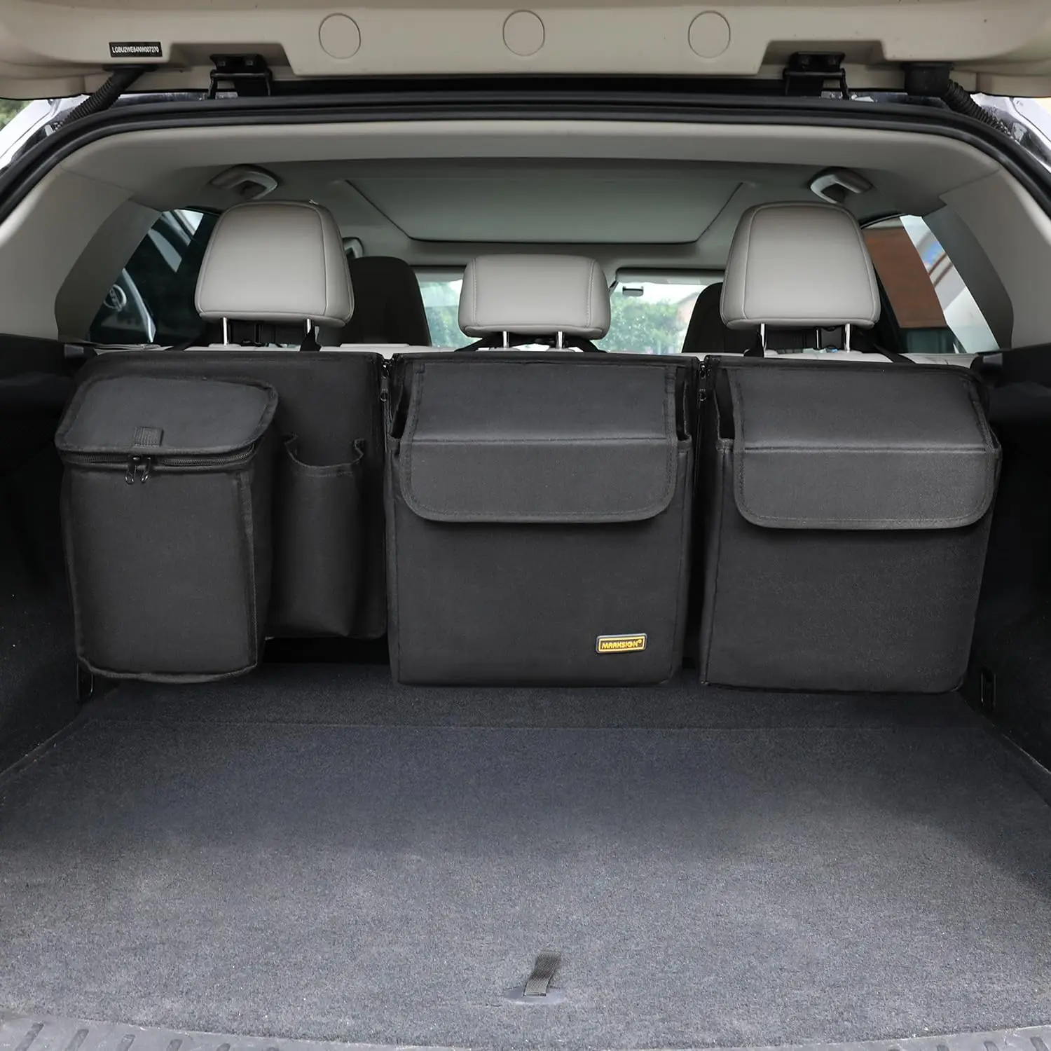 

Deluxe SUV & RV Trunk Organizer with Detachable Modules & Built-in Cooler, Patent Pending