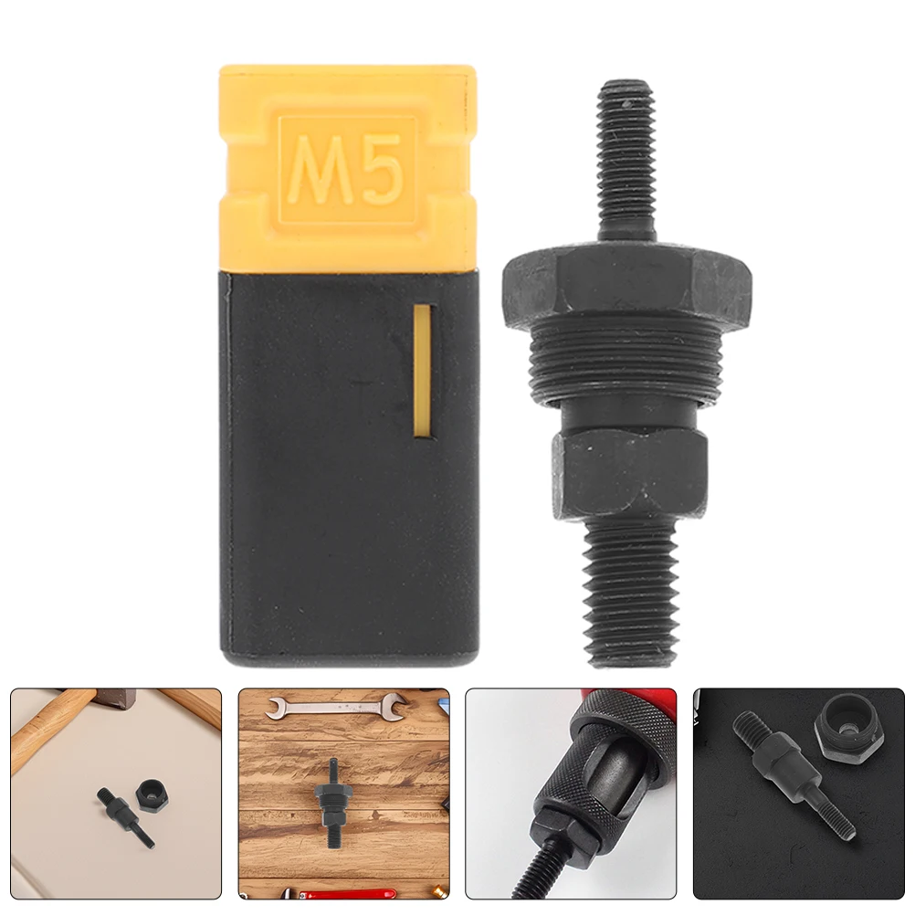 2pcs Manual Rivet Tool Head Aluminum Alloy Durable Replacement Parts Hand Riveter Automotive Hardware Nut Insert Rivet Nut