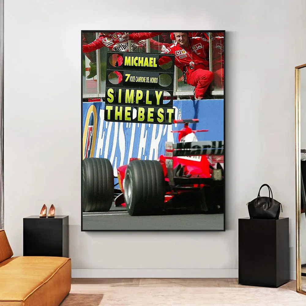Майкл-Шумахер-просто-лучший-постер-f1-formula-1-холст-настенный-художественный-домашний-декор-легенда-чемпионов-мира-по-семью-раз