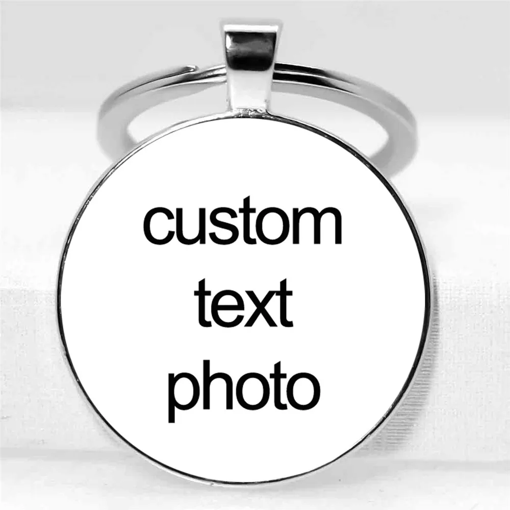 25MM/30MM Custom Car Holder Keychain Mum Dad Baby Children Grandpa Parents Designed Photo Keychain For Family Anniversary Gift