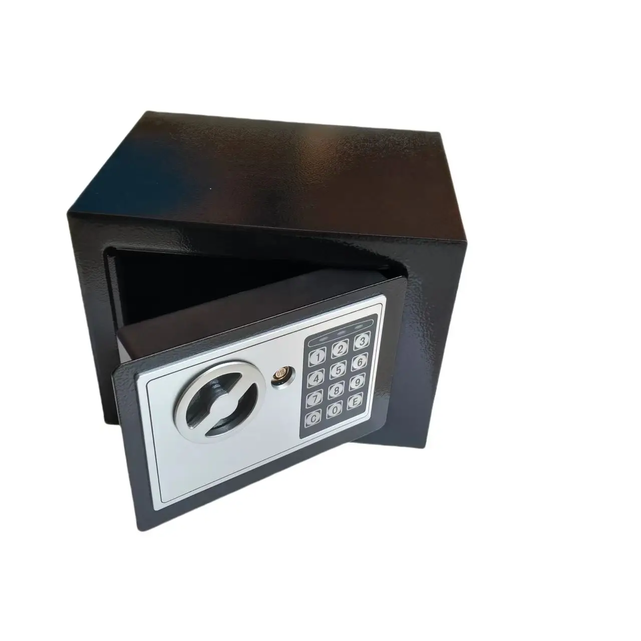 디지털 금고 미니 강철 금고 돈 은행 소형 가정용 암호 키 안전 보안 상자 현금 보석 문서 유지