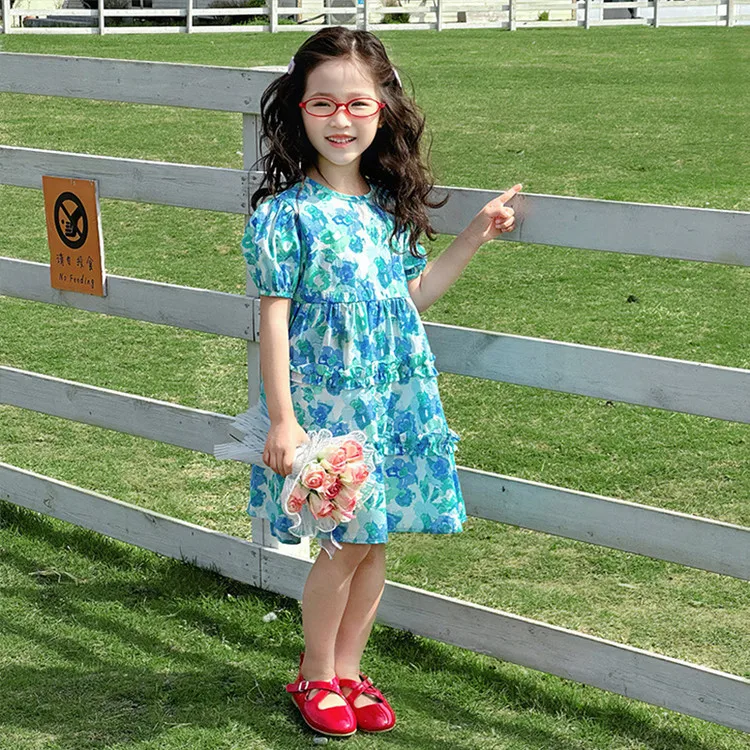 Holiday Brother Sister Matching Sibling Outfits Funny Baby Twin Clothes Kid Girl Flower Dresses Vacation Child Boy Floral Shirts