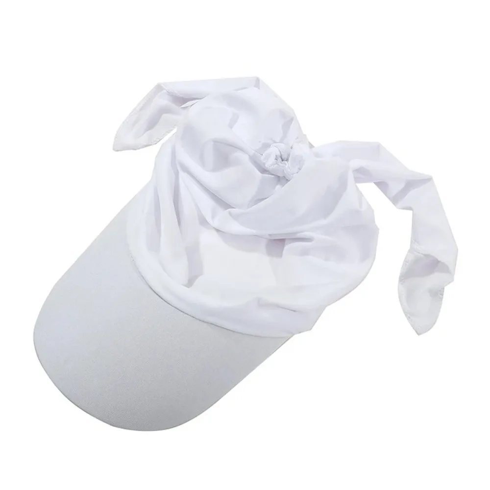 Soft Turban Shawl Design Women Bandana Brim Cap Breathable with Pre-Tied Summer Baseball Caps Solid Color Low Profile Fitted Hat