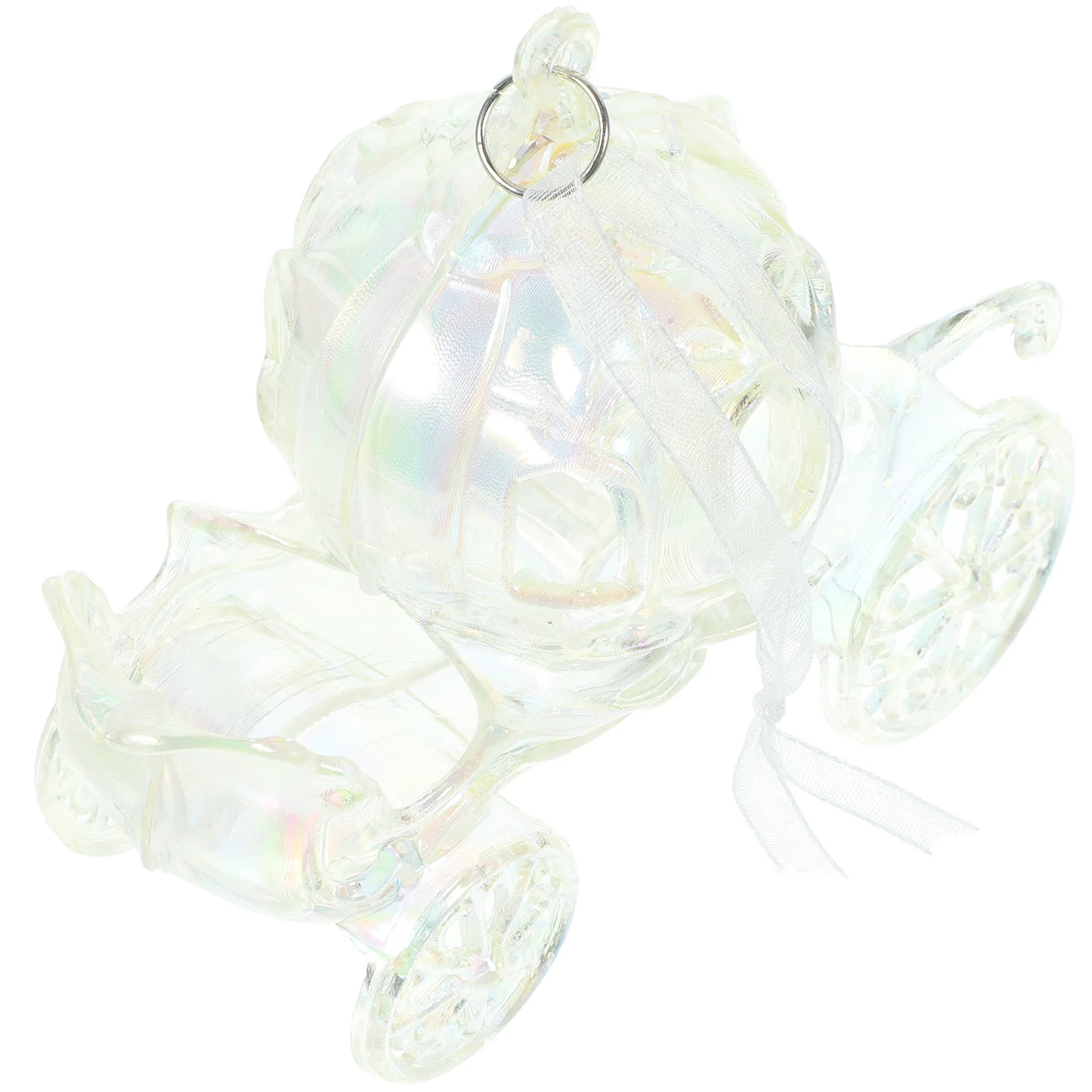 

Christmas Tree Hanging Pendant Acrylic Transparent Carriage Xmas Tree Ornament Elegant Xmas Decor Party Decoration Christmas