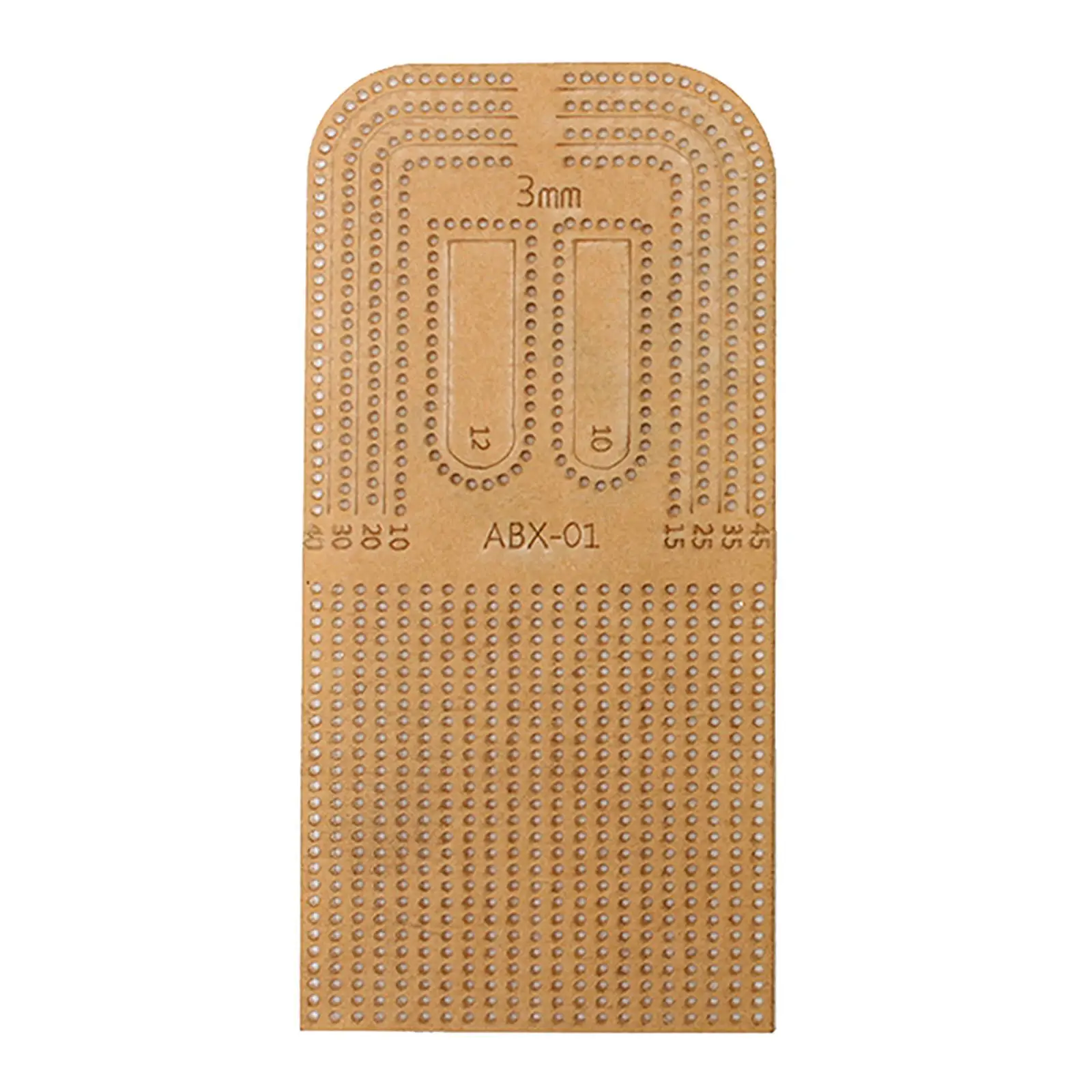 Acrylic Stencil Template Punching Ruler for Leather Cutting Distance Rule Tools to Work the Leather
