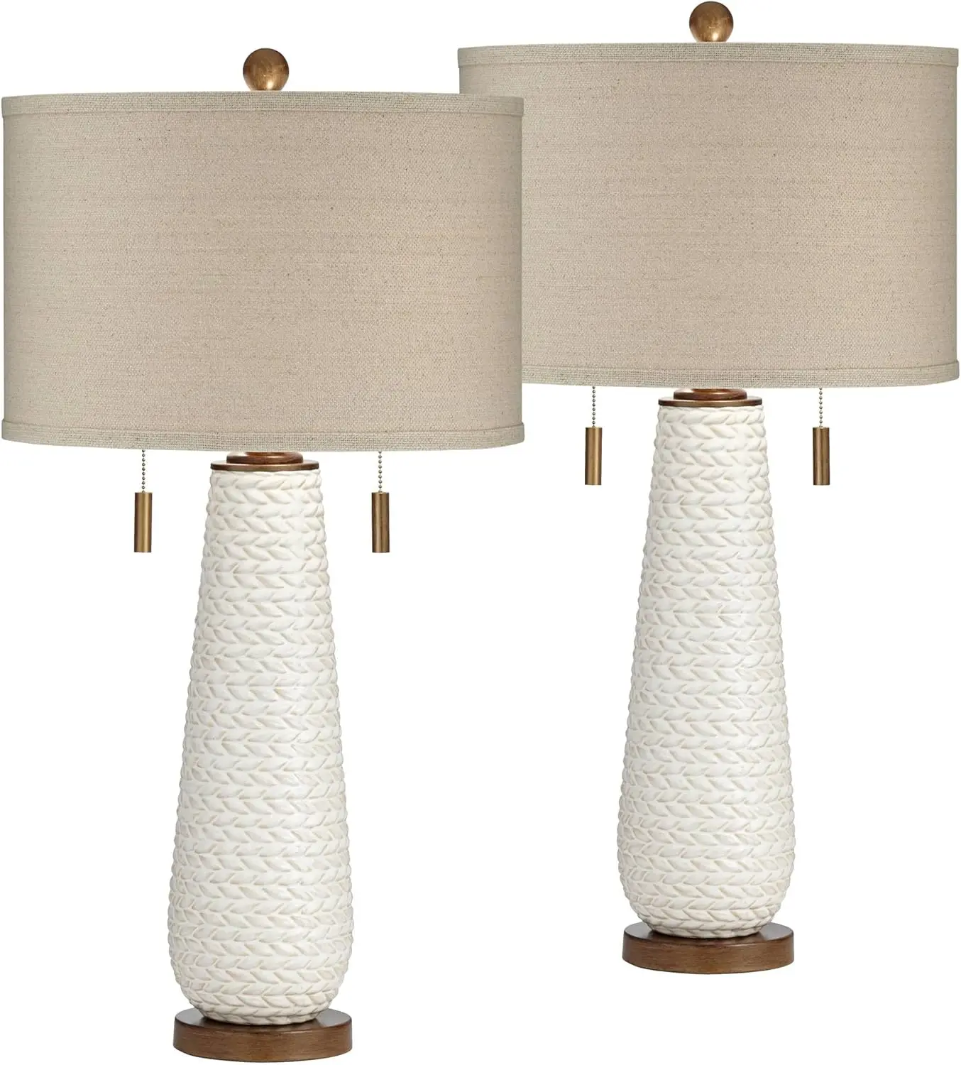 Possini Euro Design Kingston Mid Century Modern Table Lamps 32 3/4