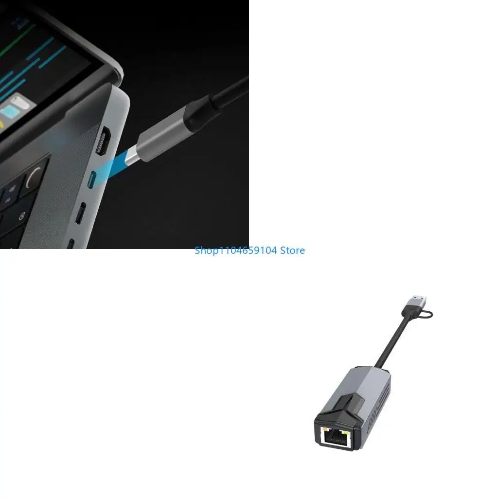 

USB3.0 Type C To RJ45 Сеть -адаптеры 5/2,5/1 Гбит/с быстро проводки Интернет -разъемы Проектируют несколько совместимости ОС