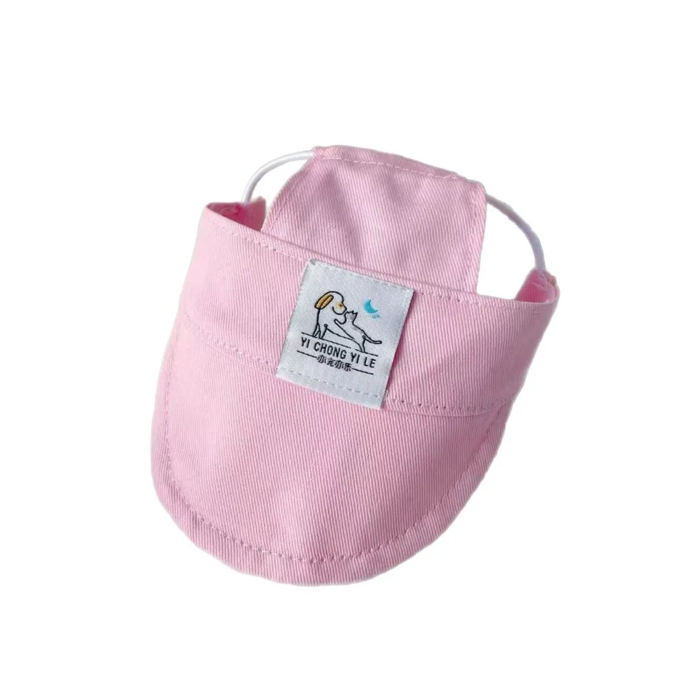 

Pet Headwear With Ear Holes Dog Duck Tongue Hat Stylish Adjustable Doggy Visor Comfortable Pet Cat Sunscreen Hat Outdoor
